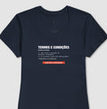 Camiseta Baby Look Azul - Default Honesto | Exallaxe