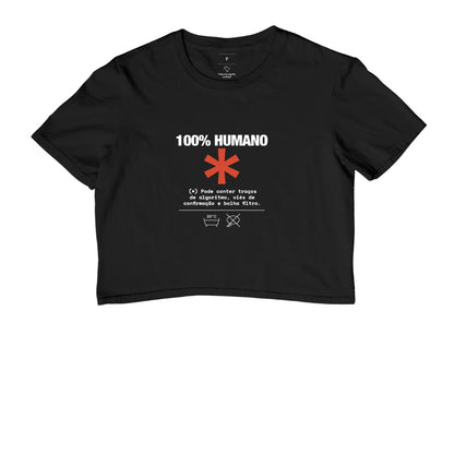 Cropped Preto - Decomposition Label | Exallaxe