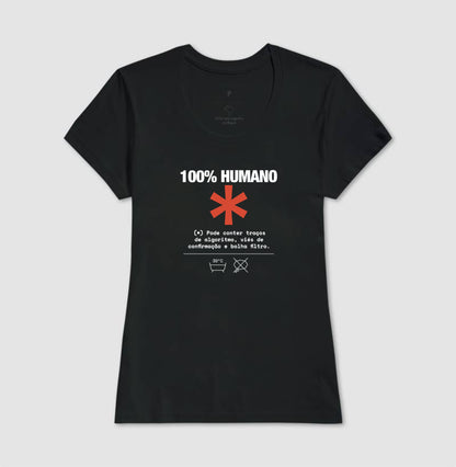 Camiseta Baby Look Preta - Decomposition Label | Exallaxe