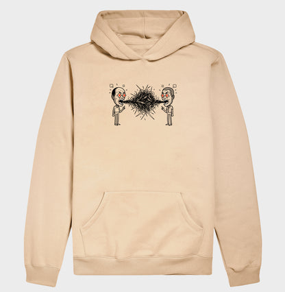 Moletom Hoodie Bege Unissex - Eloquência Muda
