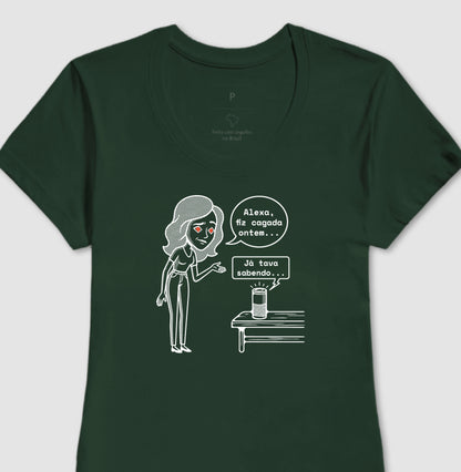 Camiseta Verde Feminina - Confissão Virtual