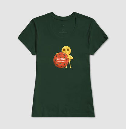 Camiseta Baby Look Verde - Candy Click | Exallaxe