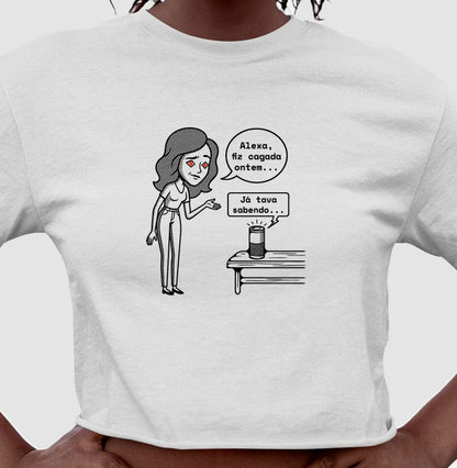 Cropped Branco - Confissão Virtual | Exallaxe