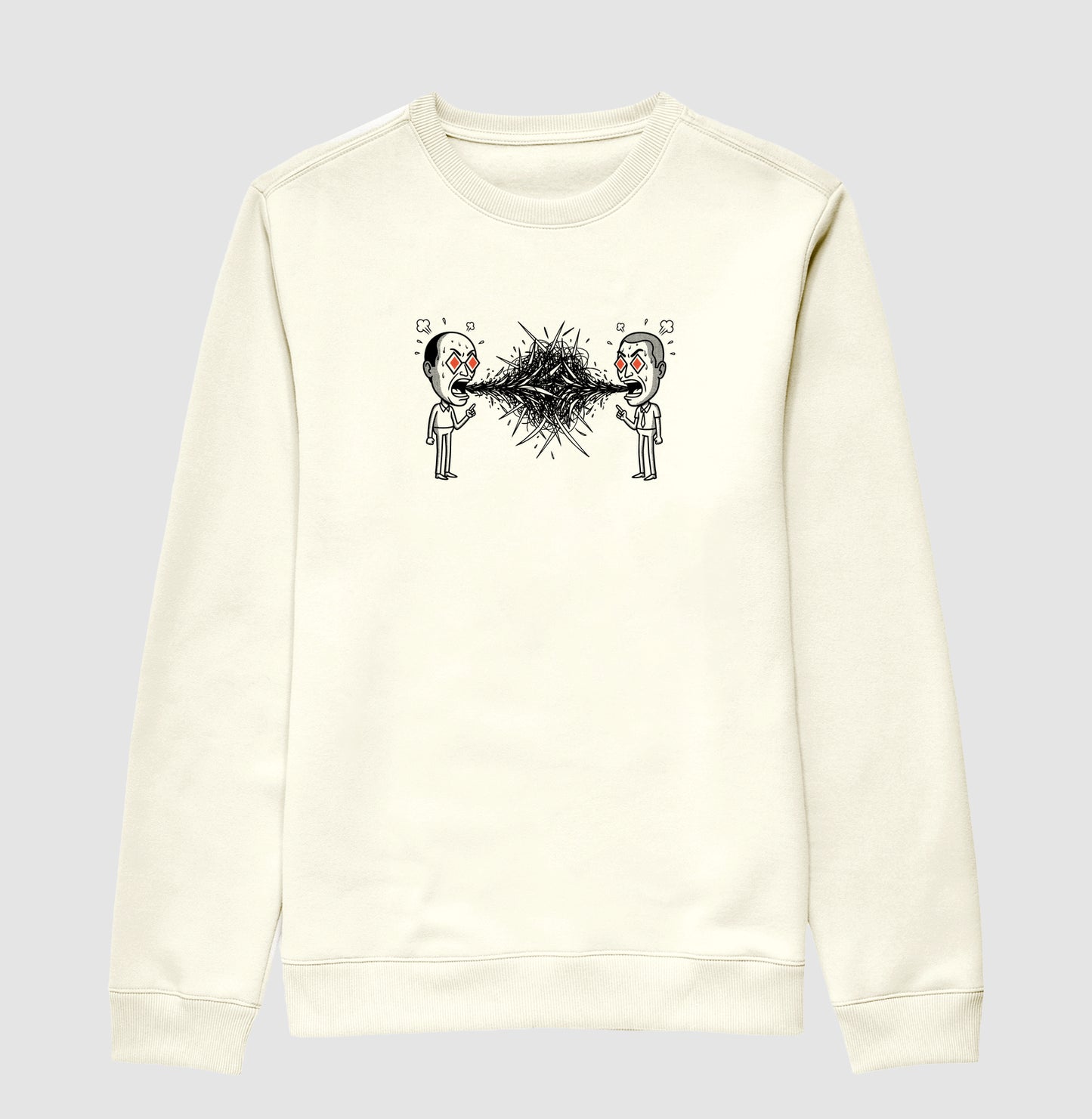 Suéter Moletom Off-White Unissex - Eloquência Muda