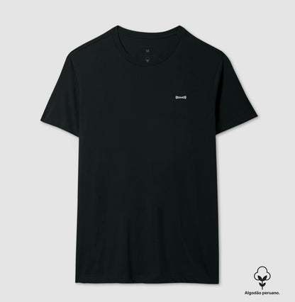 Camiseta Preta PIMA Unissex - Anonymous Manifest | Exallaxe