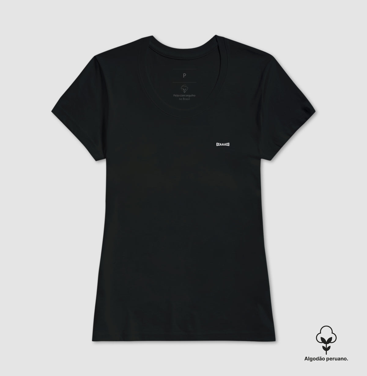 Camiseta Preta PIMA Baby Look - Anonymous Manifest | Exallaxe