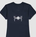 Camiseta Azul Feminina - Eloquência Muda