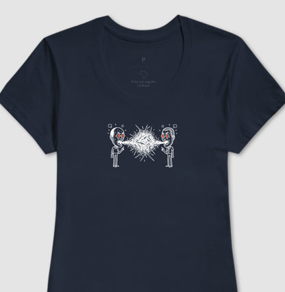 Camiseta Azul Feminina - Eloquência Muda
