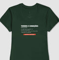 Camiseta Baby Look Verde - Default Honesto | Exallaxe