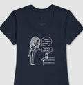 Camiseta Baby Look Azul - Confissão Virtual | Exallaxe