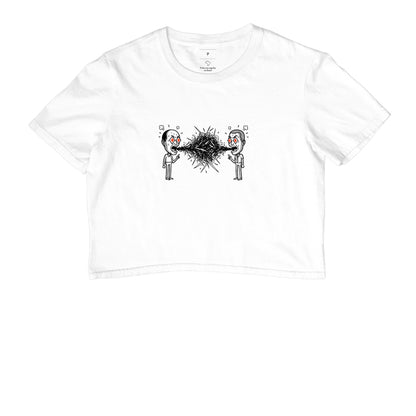 Cropped Branco - Eloquência Muda | Exallaxe
