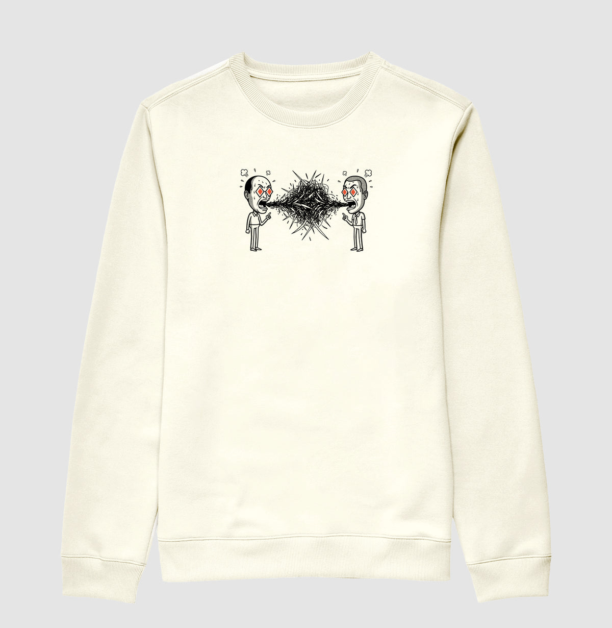 Suéter Moletom Off-White Unissex - Eloquência Muda | Exallaxe