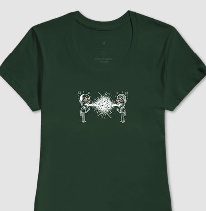 Camiseta Verde Feminina - Eloquência Muda