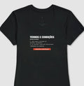 Camiseta Preta Feminina - Default Honesto