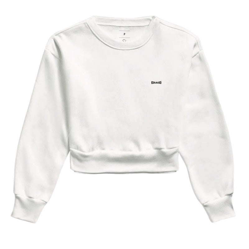 Moletom Cropped Branco - Anonymous Manifest | Exallaxe