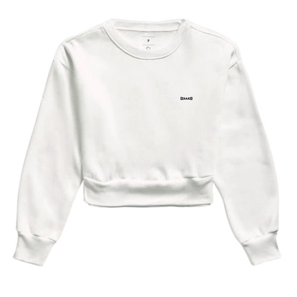 Moletom Cropped Branco - Anonymous Manifest | Exallaxe