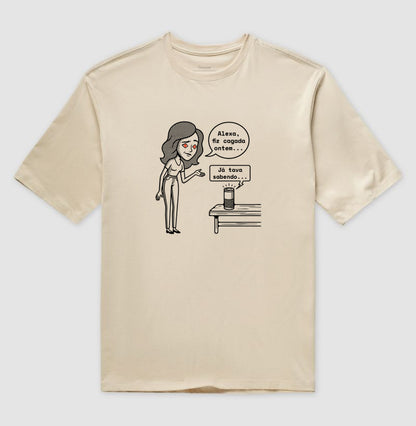 Camiseta Oversized Nude Unissex - Confissão Virtual | Exallaxe