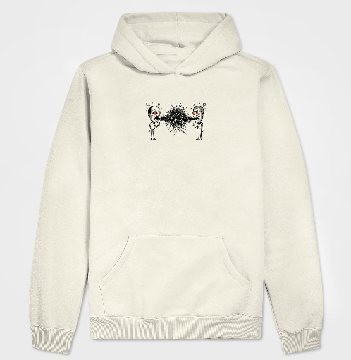 Moletom Hoodie Off-White Unissex - Eloquência Muda | Exallaxe