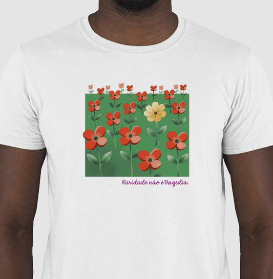 Camiseta Branca Unissex - Padrão Sincopático | Exallaxe