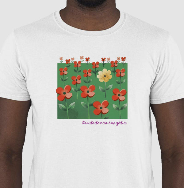 Camiseta Branca Unissex - Padrão Sincopático | Exallaxe