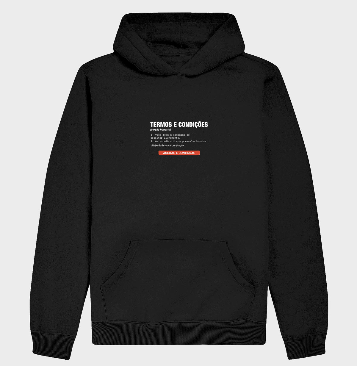 Moletom Hoodie Preto Unissex - Default Honesto | Exallaxe