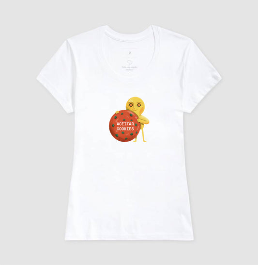 Camiseta Branca Feminina - Candy Click