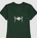 Camiseta Baby Look Verde - Eloquência Muda | Exallaxe
