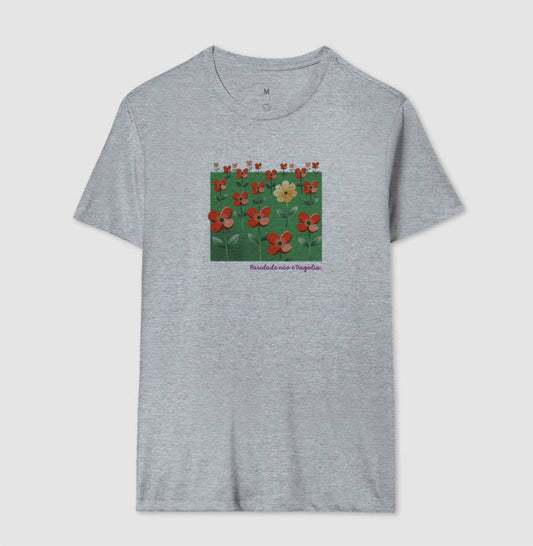 Camiseta Cinza Unissex - Padrão Sincopático