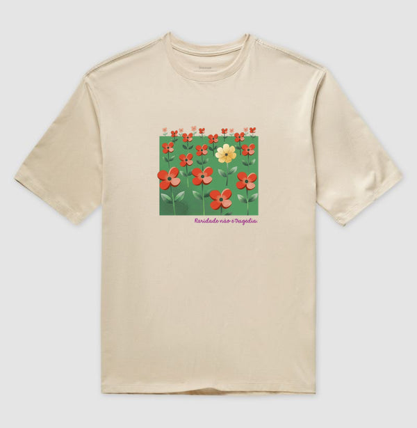 Camiseta Oversized Nude Unissex - Padrão Sincopático | Exallaxe