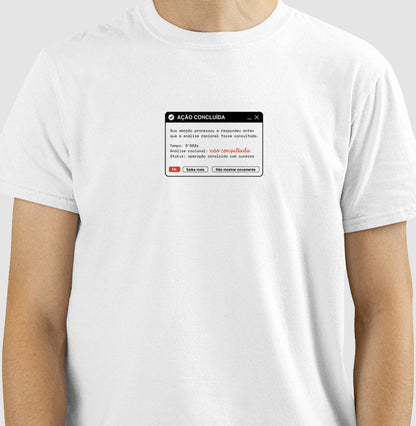 Camiseta Branca Unissex - Indução Soberana | Exallaxe