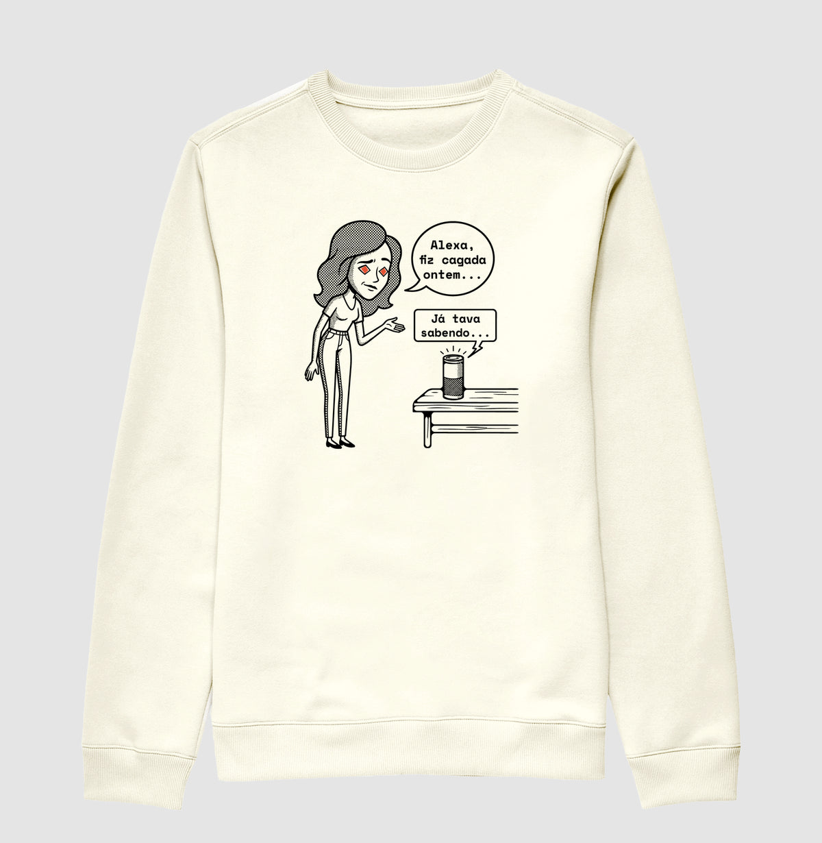 Suéter Moletom Off-White Unissex - Confissão Virtual | Exallaxe
