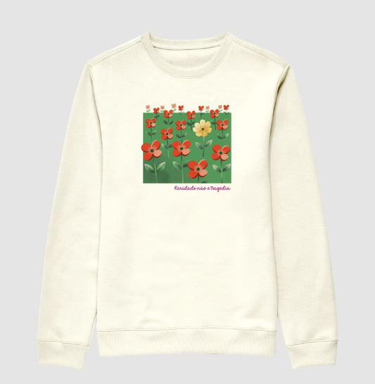 Suéter Moletom Off-White Unissex - Padrão Sincopático