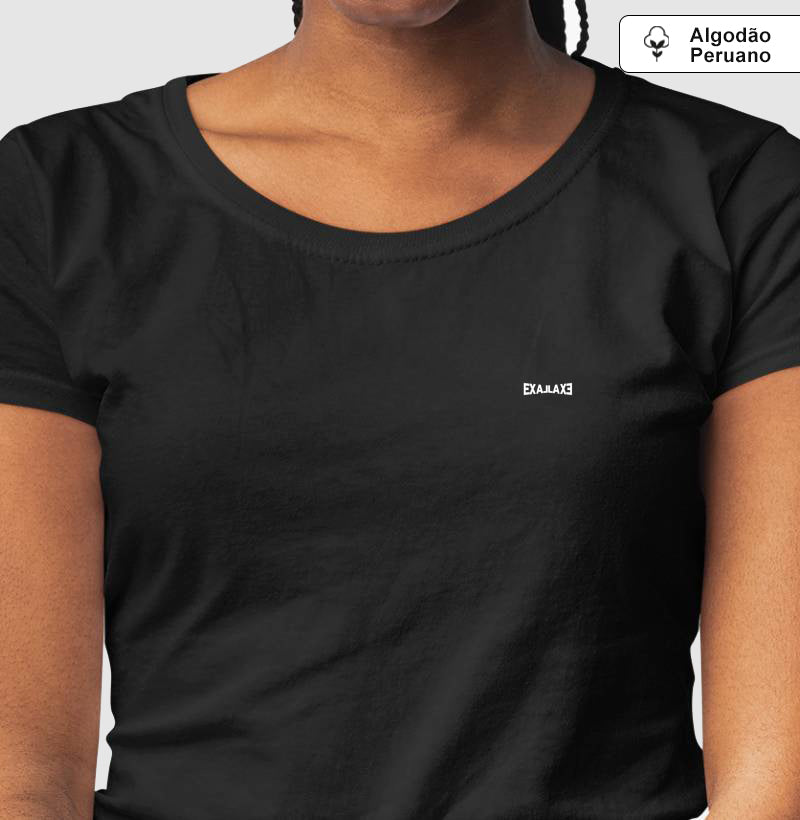 Camiseta Preta PIMA Baby Look - Anonymous Manifest | Exallaxe