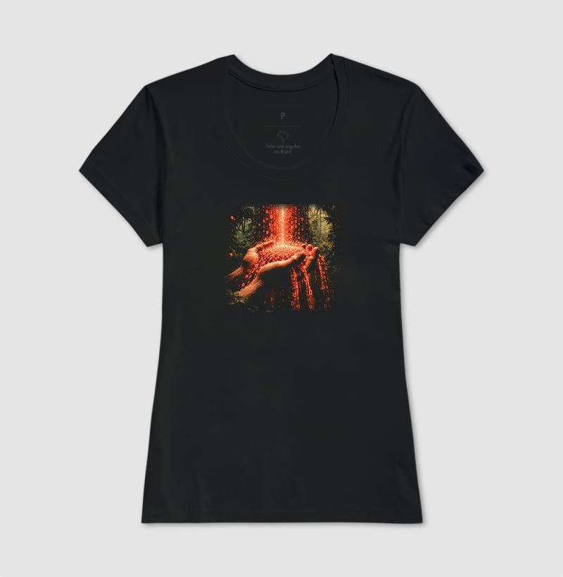 Camiseta Baby Look Preta - Memória Transviada | Exallaxe