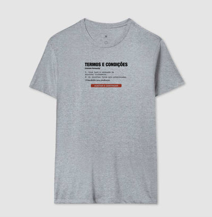 Camiseta Cinza Unissex - Default Honesto | Exallaxe