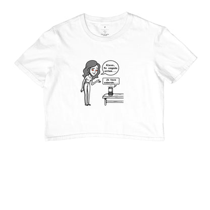 Cropped Branco - Confissão Virtual | Exallaxe
