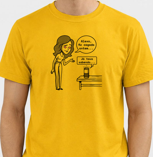Camiseta Mostarda Unissex - Confissão Virtual | Exallaxe