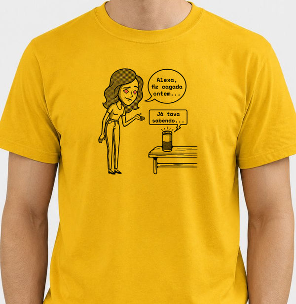 Camiseta Mostarda Unissex - Confissão Virtual | Exallaxe