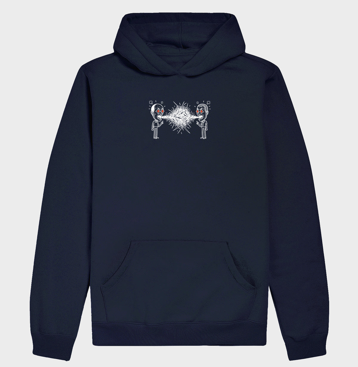 Moletom Hoodie Azul Marinho Unissex - Eloquência Muda | Exallaxe