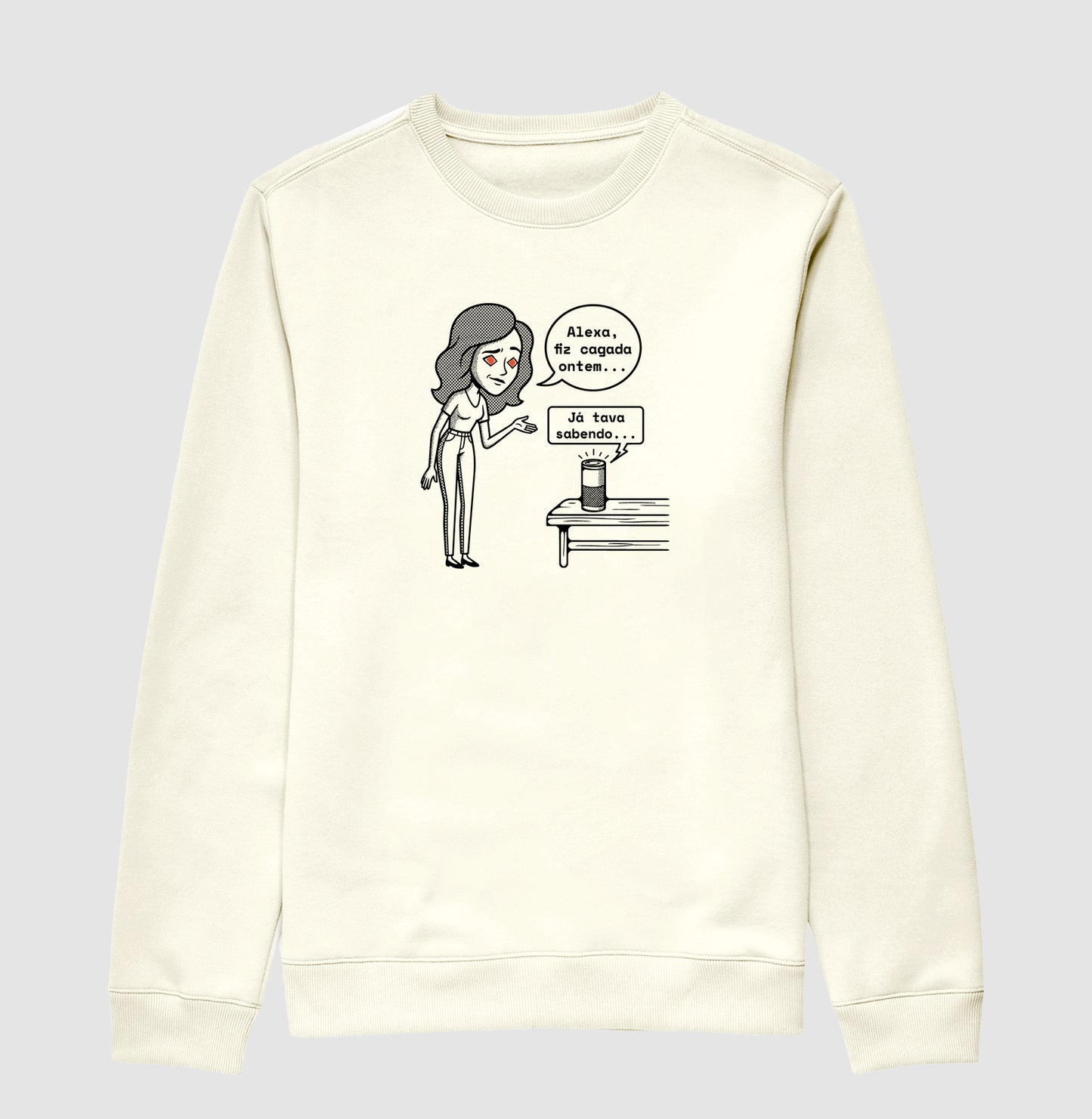 Suéter Moletom Off-White Unissex - Confissão Virtual