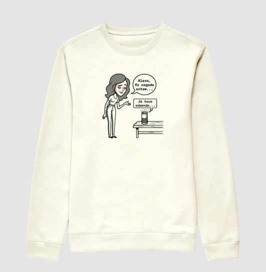 Suéter Moletom Off-White Unissex - Confissão Virtual