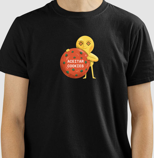 Camiseta Preta Unissex - Candy Click | Exallaxe