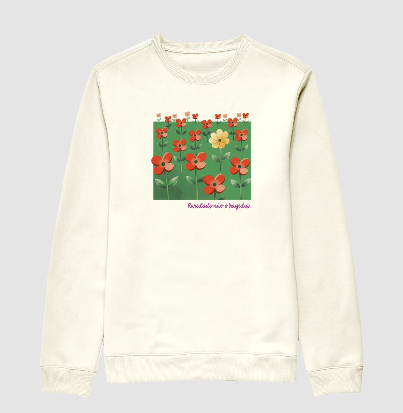 Suéter Moletom Off-White Unissex - Padrão Sincopático | Exallaxe