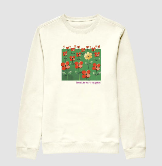 Suéter Moletom Off-White Unissex - Padrão Sincopático | Exallaxe