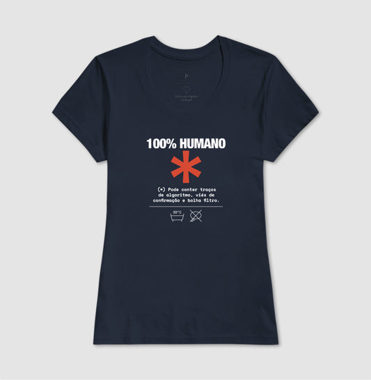 Camiseta Azul Feminina - Decomposition Label