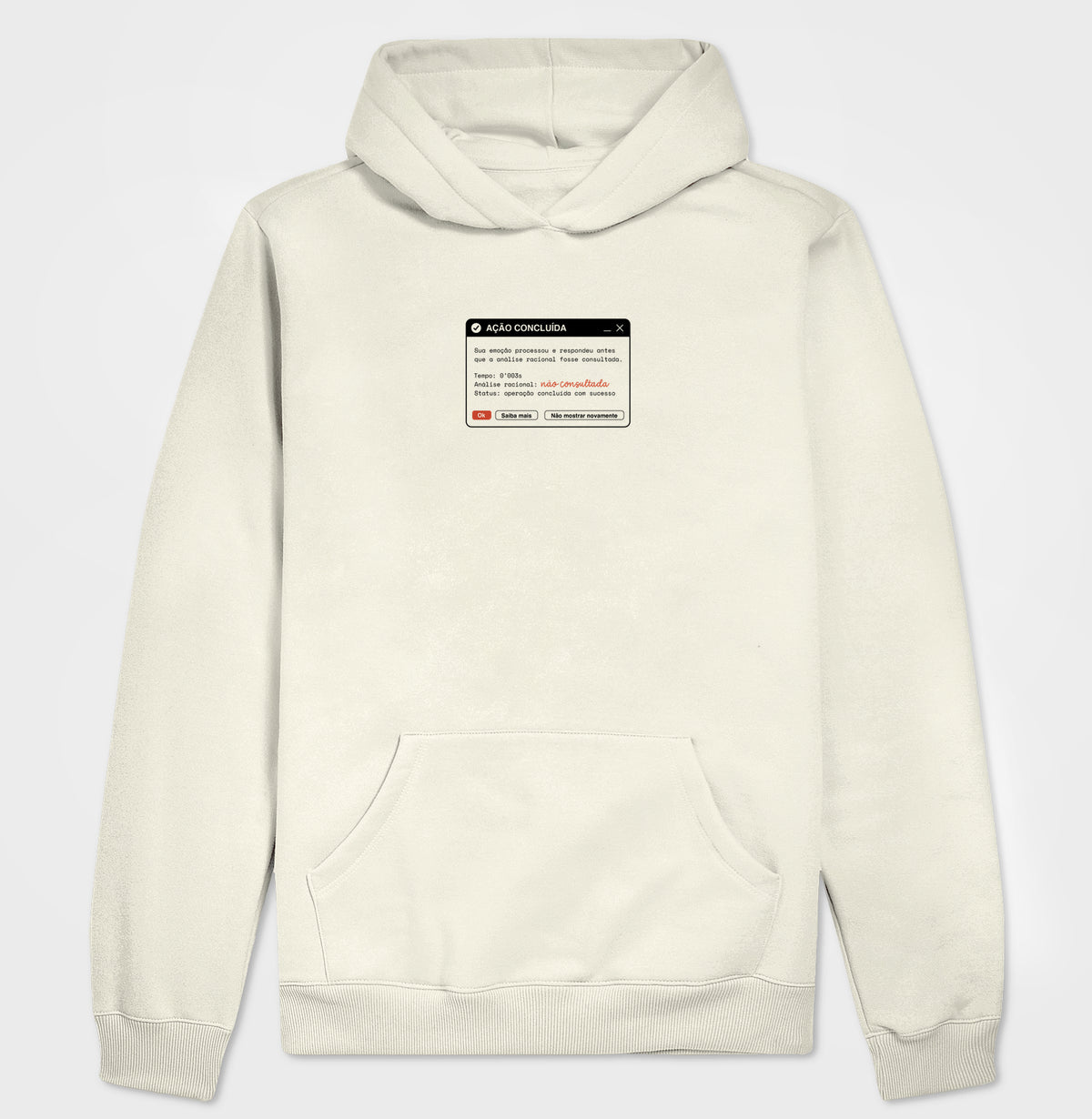 Moletom Hoodie Off-White Unissex - Indução Soberana | Exallaxe