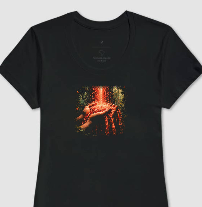Camiseta Preta Feminina - Memória Transviada