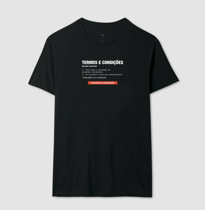 Camiseta Preta Unissex - Default Honesto | Exallaxe