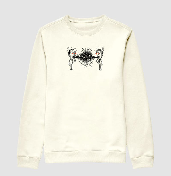 Suéter Moletom Off-White Unissex - Eloquência Muda | Exallaxe