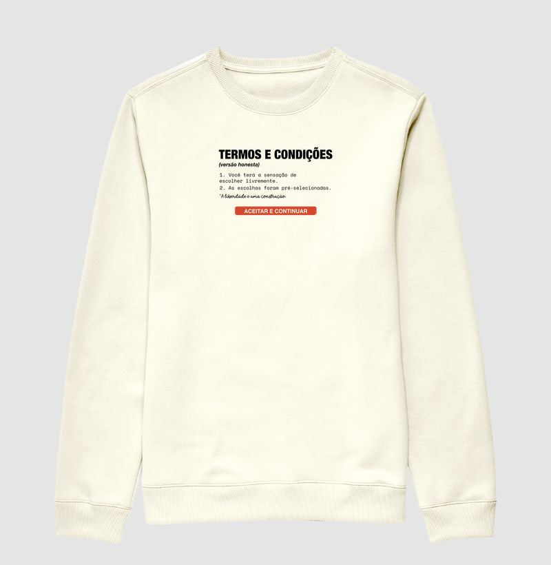 Suéter Moletom Off-White Unissex - Default Honesto | Exallaxe